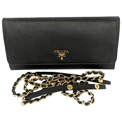 black prada chain wallet saffiano bag nordstrum|Prada Black Saffiano Leather Wallet On Chain (WOC) .